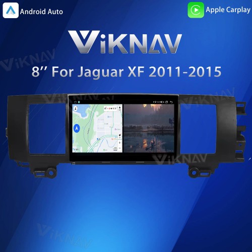 Viknav 8" Android Car Radio for Jaguar XF 2011-2015 Wireless CarPlay & Android Auto GPS Navigation Player