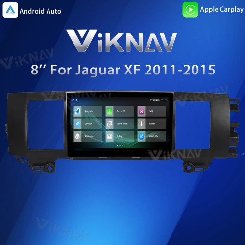 Viknav 8" Android Car Radio for Jaguar XF 2011-2015 Wireless CarPlay & Android Auto GPS Navigation Player