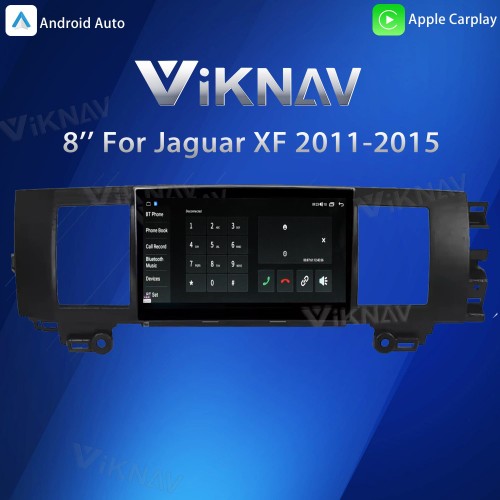 Viknav 8" Android Car Radio for Jaguar XF 2011-2015 Wireless CarPlay & Android Auto GPS Navigation Player