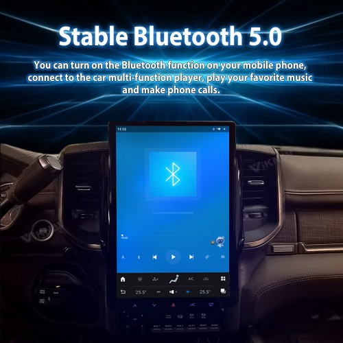 Viknav 14.4 Inch Touch Screen Car Radio For Dodge Ram 2019-2023 Upgrade Android Head Unit Wirless Carplay GPS Navigation Player Autoradio Replacement