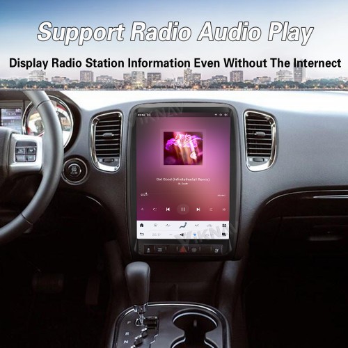 Viknav 13.8 Inch Android Car Radio For Dodge Durango 2011 2012 2013  Android Auto Wirless Carplay GPS Navigation Multimedia Player Autoradio Head Unit  (black 128GB)