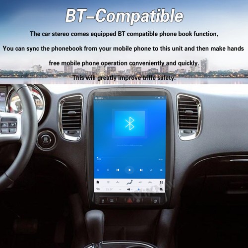 Viknav 13.8 Inch Android Car Radio For Dodge Durango 2011 2012 2013  Android Auto Wirless Carplay GPS Navigation Multimedia Player Autoradio Head Unit  (black 128GB)