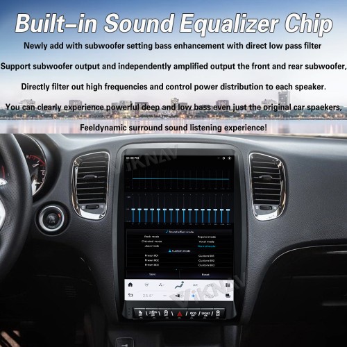 Viknav 13.8 Inch Android Car Radio For Dodge Durango 2014-2020  Android Auto Wirless Carplay GPS Navigation Multimedia Player Autoradio Head Unit  (black 128GB)