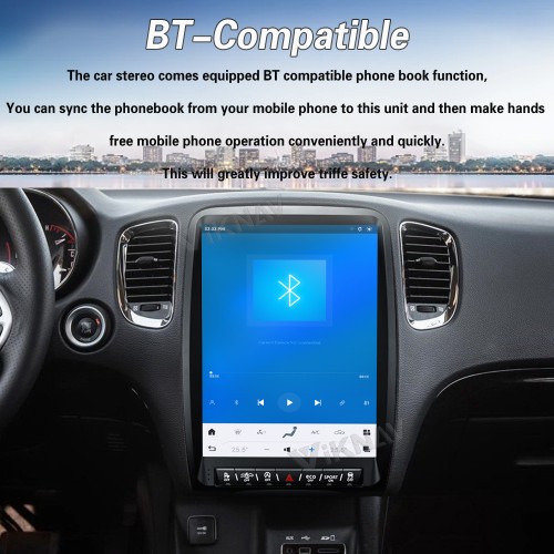 Viknav 13.8 Inch Android Car Radio For Dodge Durango 2014-2020  Android Auto Wirless Carplay GPS Navigation Multimedia Player Autoradio Head Unit  (black 128GB)