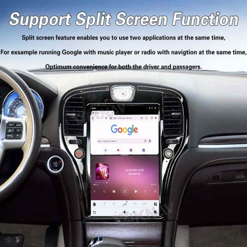 Viknav 14.4 Inch Car Radio for Chrysler 300C 2011-2020 Android Head Unit Multimedia Player GPS Navigation Wireless Carplay Android Auto