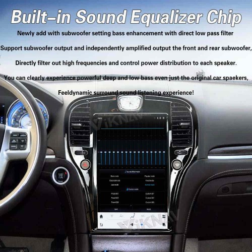 Viknav 14.4 Inch Car Radio for Chrysler 300C 2011-2020 Android Head Unit Multimedia Player GPS Navigation Wireless Carplay Android Auto