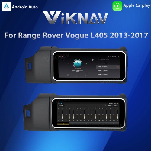 Viknav 12.3 inch Android Radio For Land Rover Range Rover Vogue L405 2013-2017 Wireless Carplay Android Auto Multimedia player GPS Navigation Auto Stereo Touch Screen(Black)