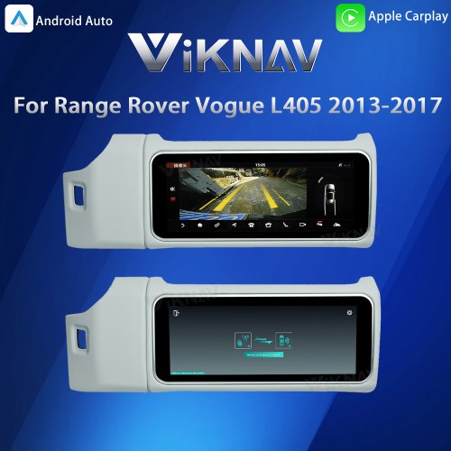 Viknav 12.3 inch Android Radio For Land Rover Range Rover Vogue L405 2013-2017 Wireless Carplay Android Auto Multimedia player GPS Navigation Auto Stereo Touch Screen(Ivory)