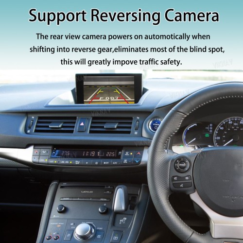 Viknav Linux Interface Box for Lexus CT 2014 -2022 Wireless CarPlay Decoder Android Auto GPS Navigatipn Original Car Radio Screen