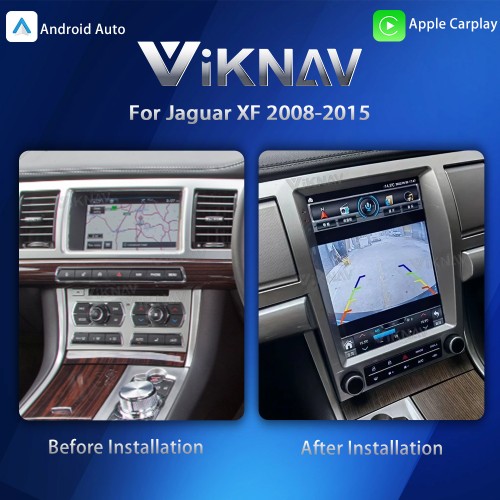 Viknav Android Head Unit for Jaguar XF 2008-2015 Wireless CarPlay & Android Auto GPS Navigation Stereo