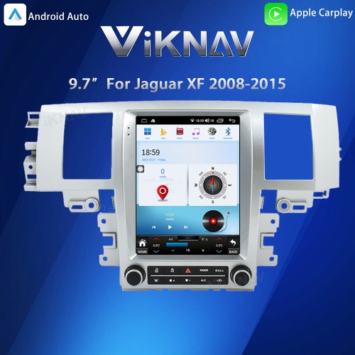 Viknav Android Head Unit for Jaguar XF 2008-2015 Wireless CarPlay & Android Auto GPS Navigation Stereo