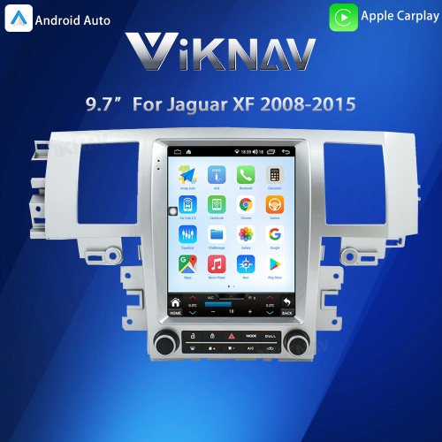 Viknav Android Head Unit for Jaguar XF 2008-2015 Wireless CarPlay & Android Auto GPS Navigation Stereo