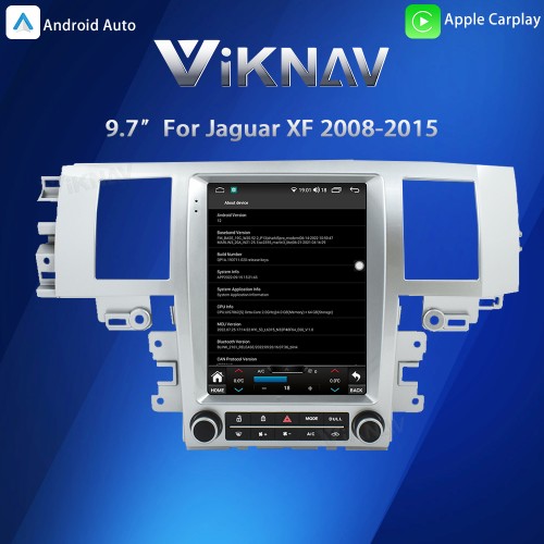 Viknav Android Head Unit for Jaguar XF 2008-2015 Wireless CarPlay & Android Auto GPS Navigation Stereo