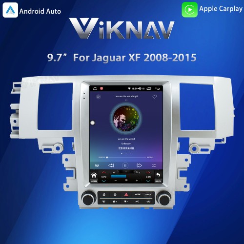 Viknav Android Head Unit for Jaguar XF 2008-2015 Wireless CarPlay & Android Auto GPS Navigation Stereo