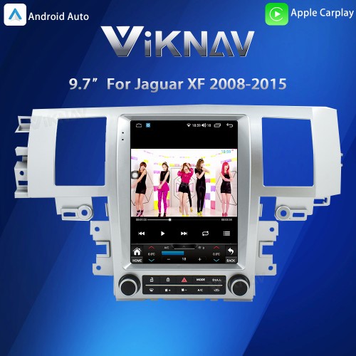 Viknav Android Head Unit for Jaguar XF 2008-2015 Wireless CarPlay & Android Auto GPS Navigation Stereo