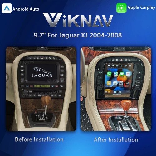 Viknav 9.7" Android Auto & Wireless CarPlay touch screen for Jaguar XJ 2004-2008 GPS Navigation Head Unit