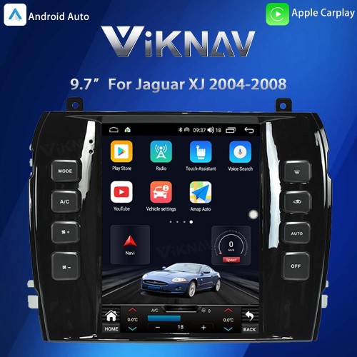 Viknav 9.7" Android Auto & Wireless CarPlay touch screen for Jaguar XJ 2004-2008 GPS Navigation Head Unit