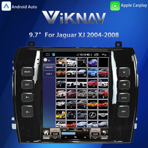 Viknav 9.7" Android Auto & Wireless CarPlay touch screen for Jaguar XJ 2004-2008 GPS Navigation Head Unit