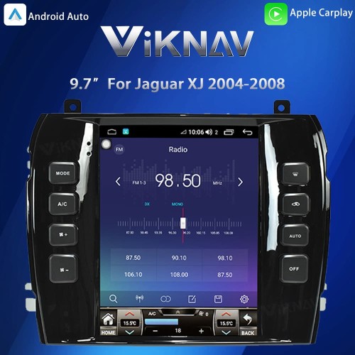 Viknav 9.7" Android Auto & Wireless CarPlay touch screen for Jaguar XJ 2004-2008 GPS Navigation Head Unit