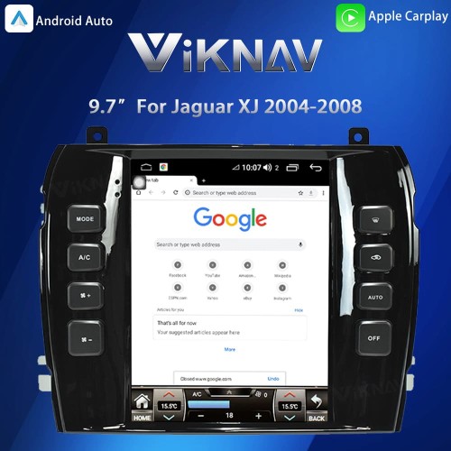 Viknav 9.7" Android Auto & Wireless CarPlay touch screen for Jaguar XJ 2004-2008 GPS Navigation Head Unit