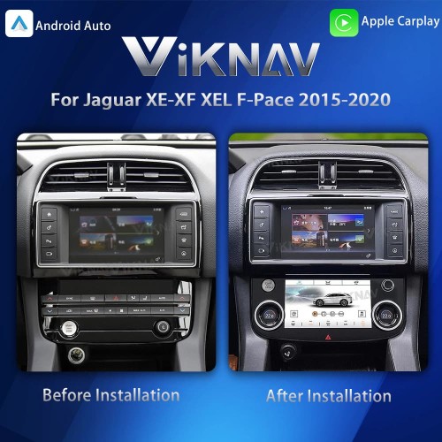 Viknav 10 Inch Car Climate Control Replacement for Jaguar XE XF XEL F-Pace 2015-2020 Touch Screen AC Control Panel