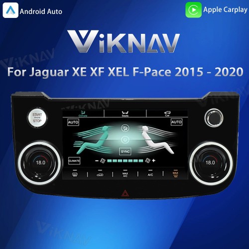 Viknav 10 Inch Car Climate Control Replacement for Jaguar XE XF XEL F-Pace 2015-2020 Touch Screen AC Control Panel