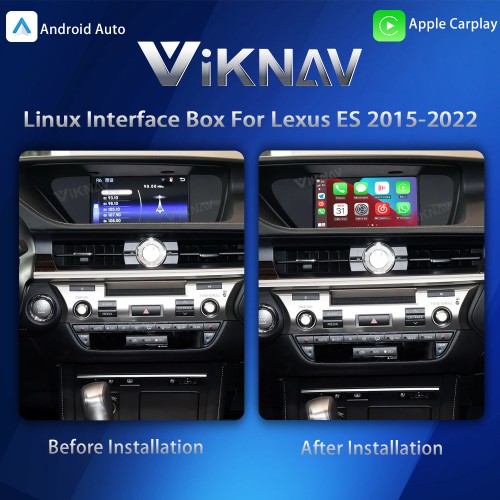 Viknav Linux Interface Box for Lexus ES 2015-2022 Wireless CarPlay Android Decoder Auto GPS Navigatipn Original Car Radio Screen