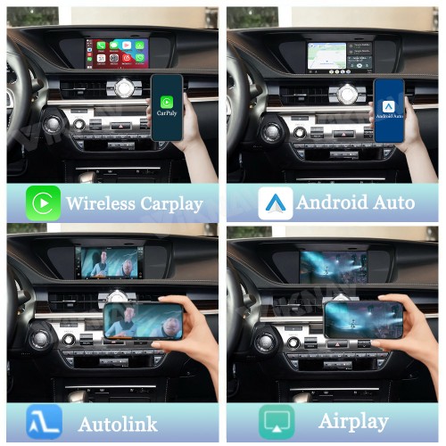 Viknav Linux Interface Box for Lexus ES 2015-2022 Wireless CarPlay Android Decoder Auto GPS Navigatipn Original Car Radio Screen