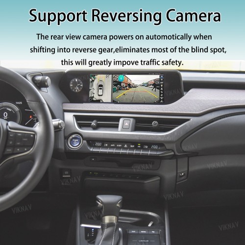 Viknav Linux Interface Box for Lexus UX 2019-2022 Wireless CarPlay Android Auto GPS Navigatipn Original Car Radio Screen
