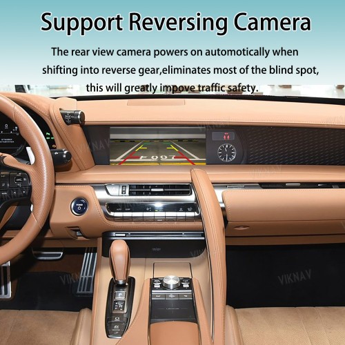 Viknav Linux Interface Box for Lexus LC500 2018-2020 Wireless CarPlay Decoder Android Auto GPS Navigatipn Original Car Radio Screen