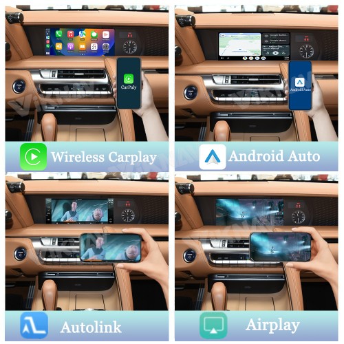 Viknav Linux Interface Box for Lexus LC500 2018-2020 Wireless CarPlay Decoder Android Auto GPS Navigatipn Original Car Radio Screen
