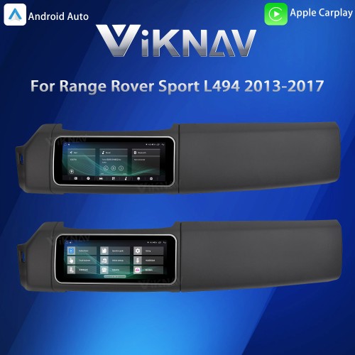 Viknav 12.3 inch Android Radio For Land Rover Range Rover Sport L494 2013-2017 Wireless Carplay Android Auto Multimedia player GPS Navigation Auto StereoTouch Screen(Black)