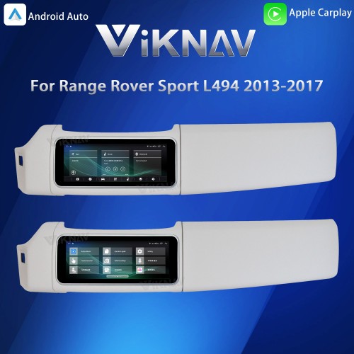 Viknav 12.3 inch Android Radio For Land Rover Range Rover Sport L494 2013-2017 Wireless Carplay Android Auto Multimedia player GPS Navigation Auto StereoTouch Screen(Ivory)