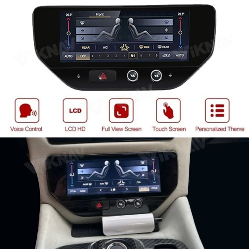 Viknav AC Panel 7 Inch for Maserati GT GC GranTurismo 2007-2017 Car air Conditioning Panel Climate Board AC Touch Screen