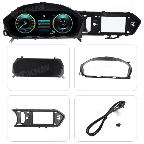 Viknav 12.3 Inch Digital Cluster Car Speedometer For Mercedes Benz C- Class W204 2012 2013 2014 Linux System Car Instrument Cluster Screen Instrument Replacement (NTG4.5)