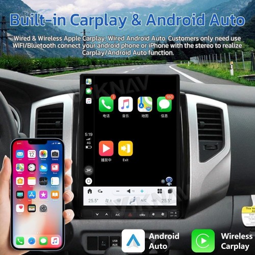 Viknav 13 inch Android Screen Car Radio For Toyota Tacoma 2005-2015 Wireless Carplay Android Auto Multimedia player GPS Navigation Auto StereoTouch Screen