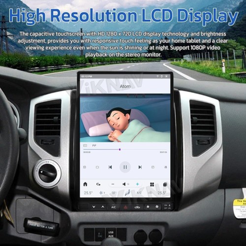 Viknav 13 inch Android Screen Car Radio For Toyota Tacoma 2005-2015 Wireless Carplay Android Auto Multimedia player GPS Navigation Auto StereoTouch Screen