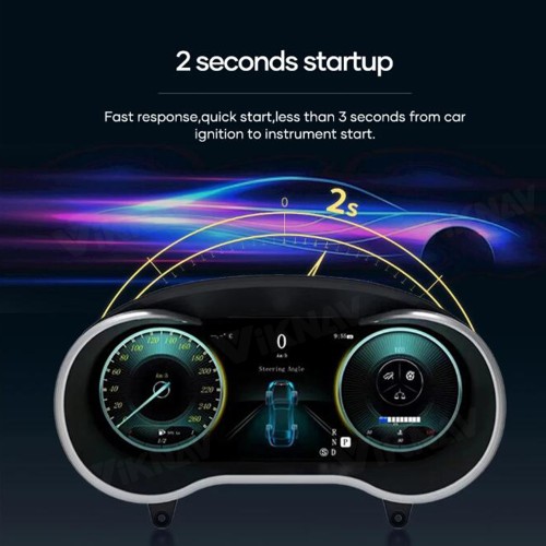 Viknav 12.3 Inch Digital Cluster Car Speedometer For Mercedes Benz GLA/CLA 2015-2018 Linux System Car Instrument Cluster Screen Instrument Replacement (NTG4.5/5.0)