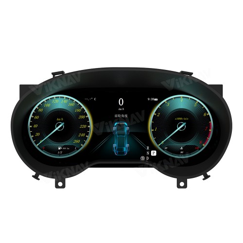 Viknav 12.3 Inch Digital Cluster Car Speedometer For Mercedes Benz GLA/CLA 2015-2018 Linux System Car Instrument Cluster Screen Instrument Replacement (NTG4.5/5.0)