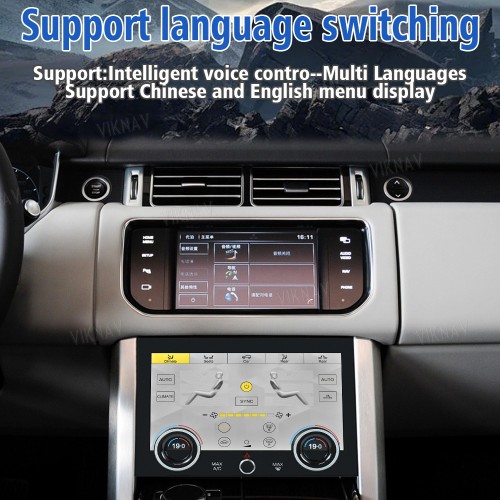 Viknav LCD 10.4 Inch AC Panel Touch Screen For Land Rover Range Rover Vogue L405 2013-2017 Air Conditioning Switch Climate Control Dashboard