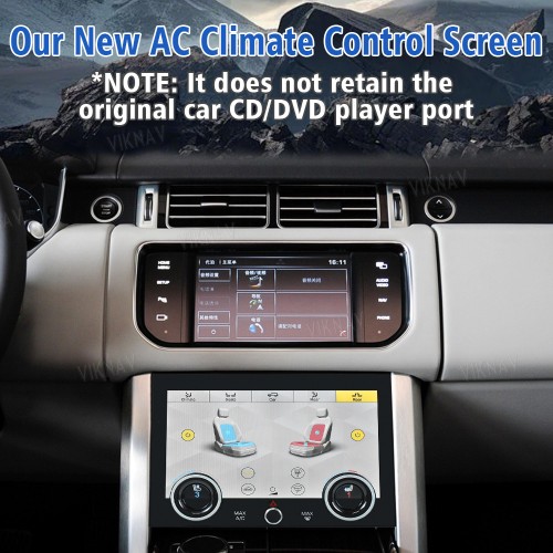 Viknav LCD 10.4 Inch AC Panel Touch Screen For Land Rover Range Rover Vogue L405 2013-2017 Air Conditioning Switch Climate Control Dashboard