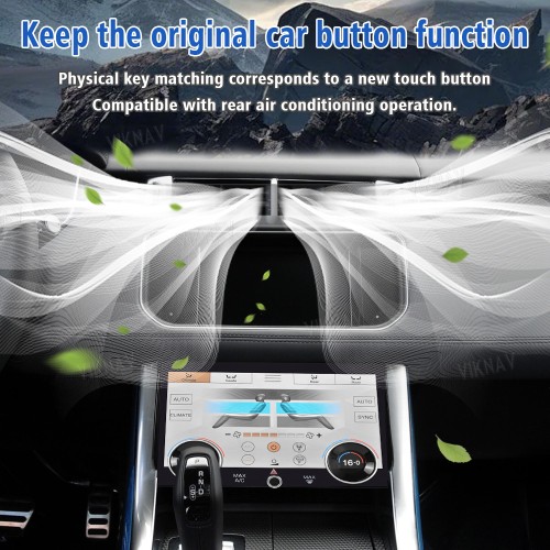 Viknav LCD 10.4 Inch AC Panel Touch Screen For Land Rover Range Rover Sport L494 2013-2017 Digital Display Air Conditioning Switch Climate Control Dashboard