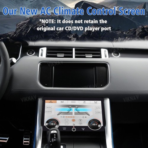 Viknav LCD 10.4 Inch AC Panel Touch Screen For Land Rover Range Rover Sport L494 2013-2017 Digital Display Air Conditioning Switch Climate Control Dashboard