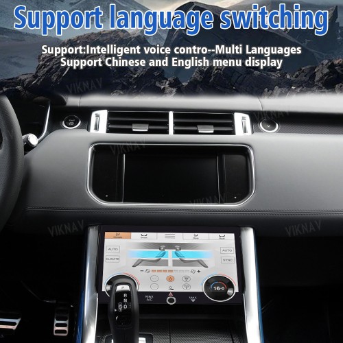 Viknav LCD 10.4 Inch AC Panel Touch Screen For Land Rover Range Rover Sport L494 2013-2017 Digital Display Air Conditioning Switch Climate Control Dashboard