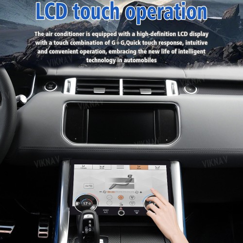 Viknav LCD 10.4 Inch AC Panel Touch Screen For Land Rover Range Rover Sport L494 2013-2017 Digital Display Air Conditioning Switch Climate Control Dashboard