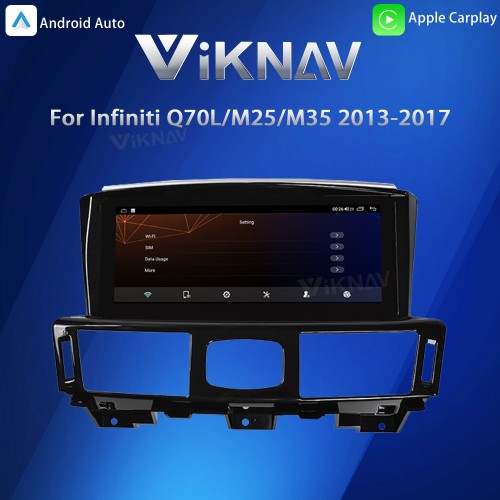 Viknav 10.25inch Android Stereo for Infiniti Q70L/M25/M35/2013-2017 Wireless CarPlay & Android Auto GPS Navigation
