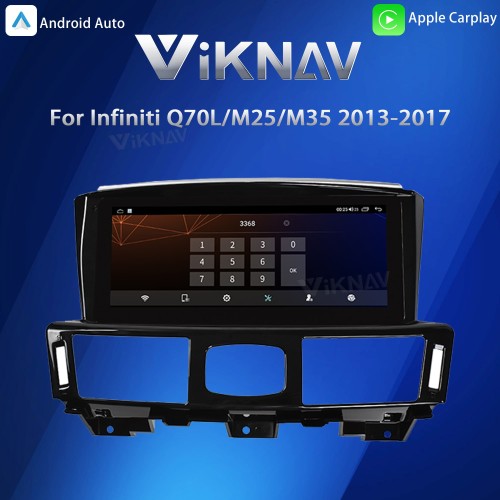 Viknav 10.25inch Android Stereo for Infiniti Q70L/M25/M35/2013-2017 Wireless CarPlay & Android Auto GPS Navigation