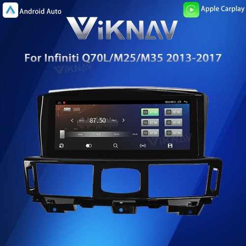 Viknav 10.25inch Android Stereo for Infiniti Q70L/M25/M35/2013-2017 Wireless CarPlay & Android Auto GPS Navigation