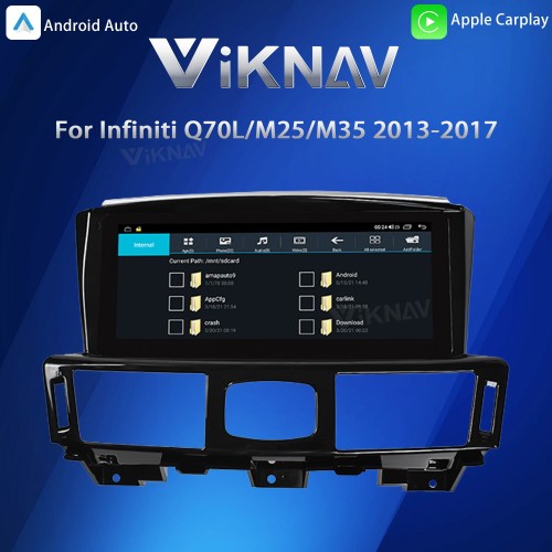 Viknav 10.25inch Android Stereo for Infiniti Q70L/M25/M35/2013-2017 Wireless CarPlay & Android Auto GPS Navigation