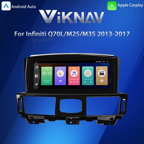 Viknav 10.25inch Android Stereo for Infiniti Q70L/M25/M35/2013-2017 Wireless CarPlay & Android Auto GPS Navigation
